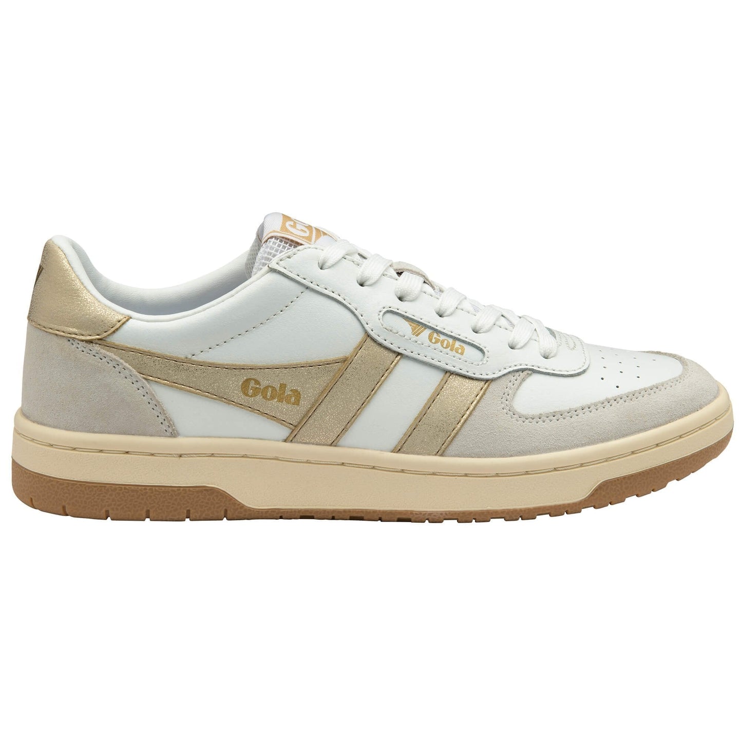 Hawk Sneakers - White/Gold