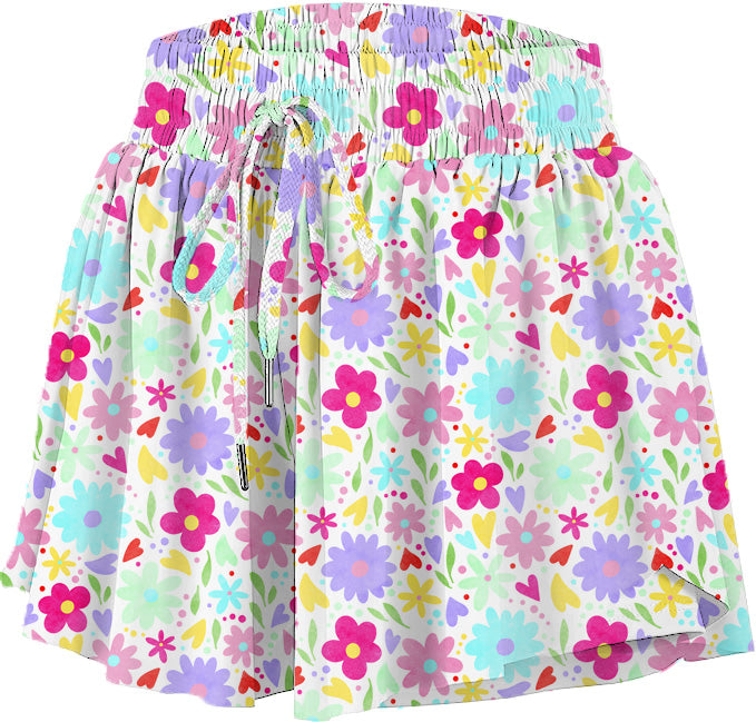 Floral Butterfly Short