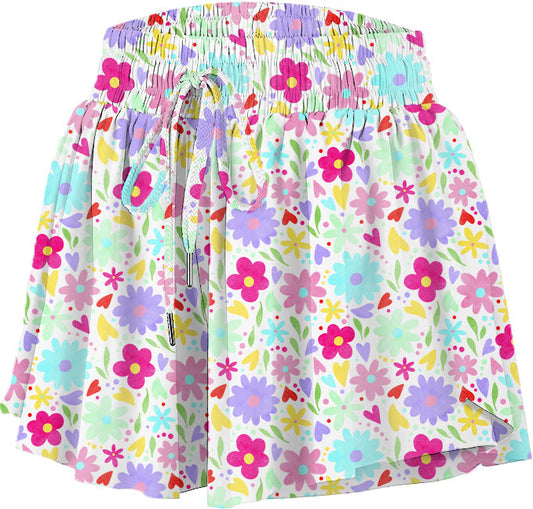 Floral Butterfly Short
