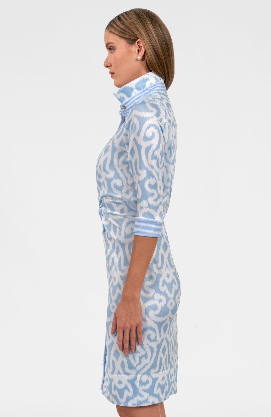 Blue Twist & Shout Dress - Arabesque