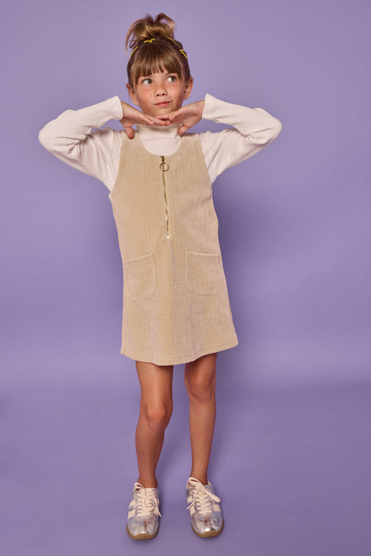 Stone Herringbone Corduroy Retro Jumper
