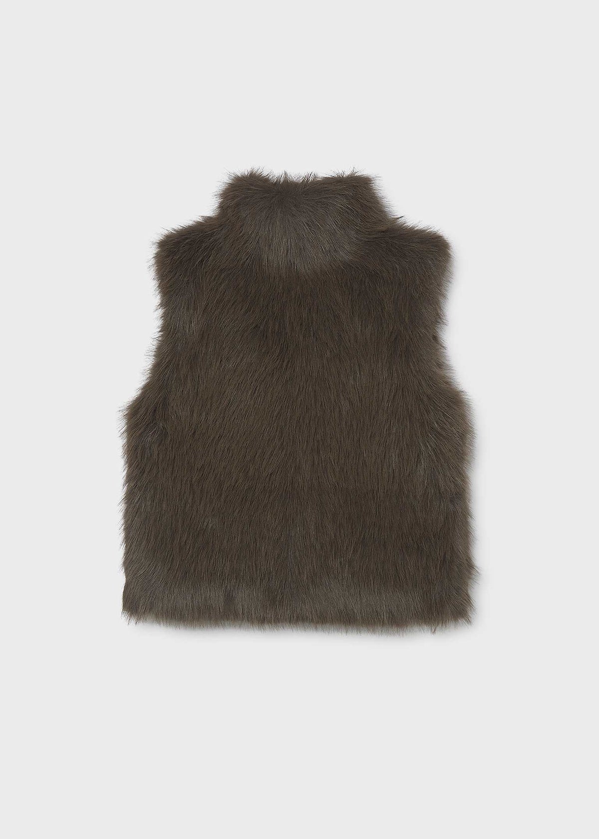 Chocolate Faux Fur Vest