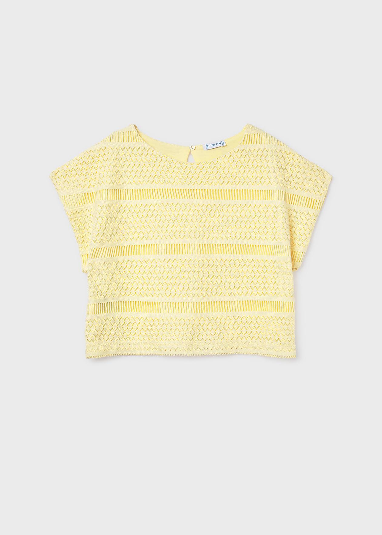 Yellow Crochet Top