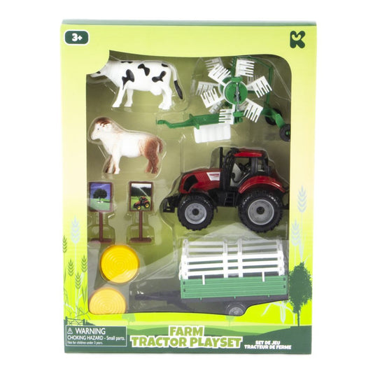 Large Farm Tractor Playset