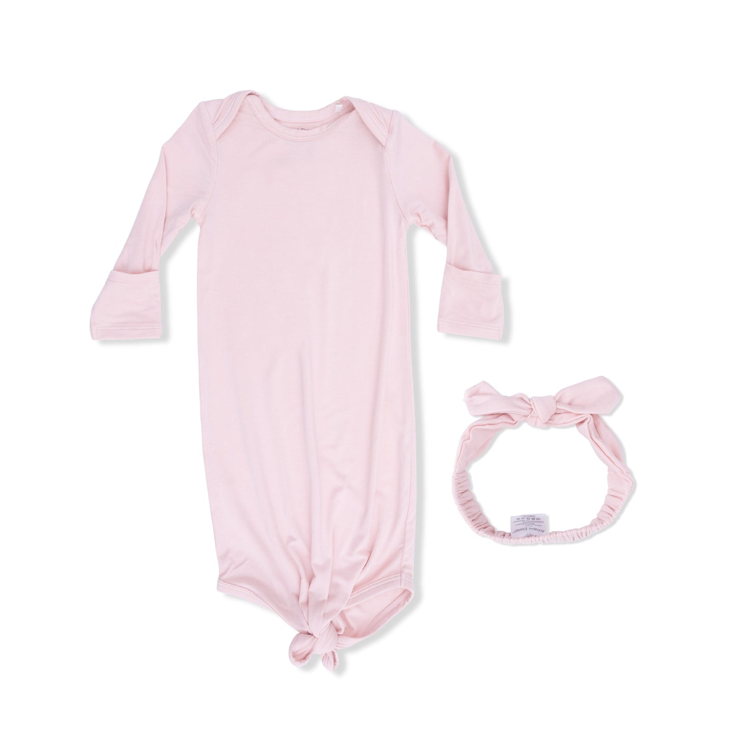 Solid Lotus Gown & Headband