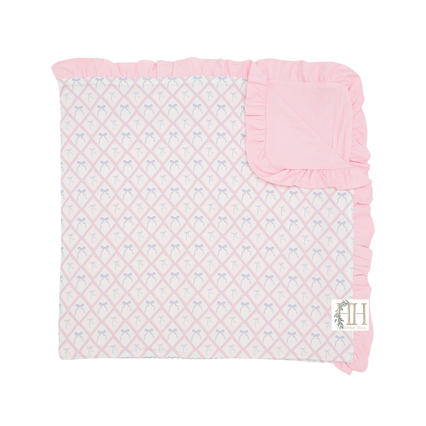 Ribbons & Bow Stroller Blanket