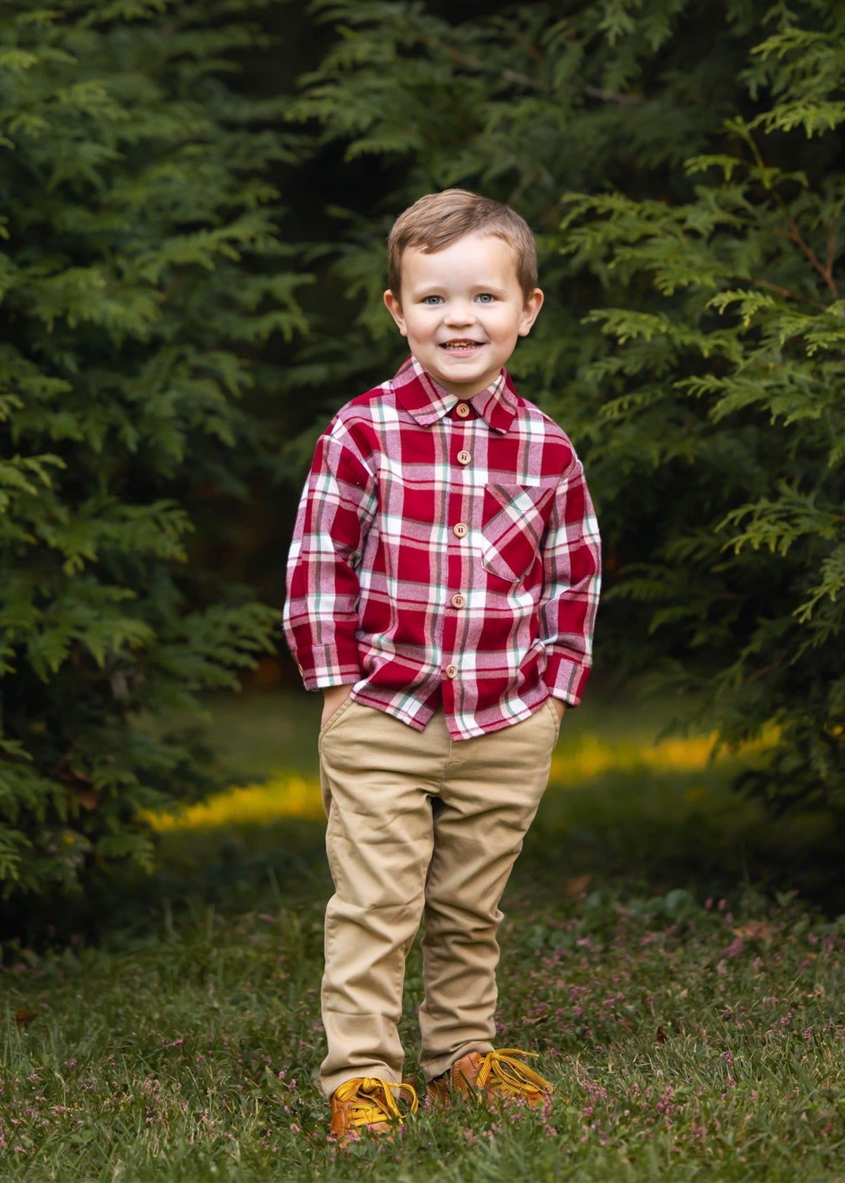 Joseph Plaid Flannel Button Up Shirt