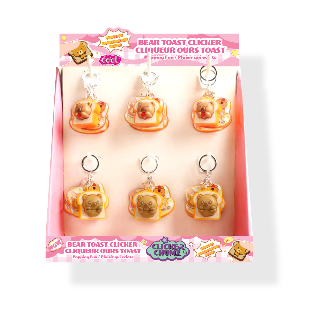 Clicker Chumz Capybara Toast Keychain - Assorted