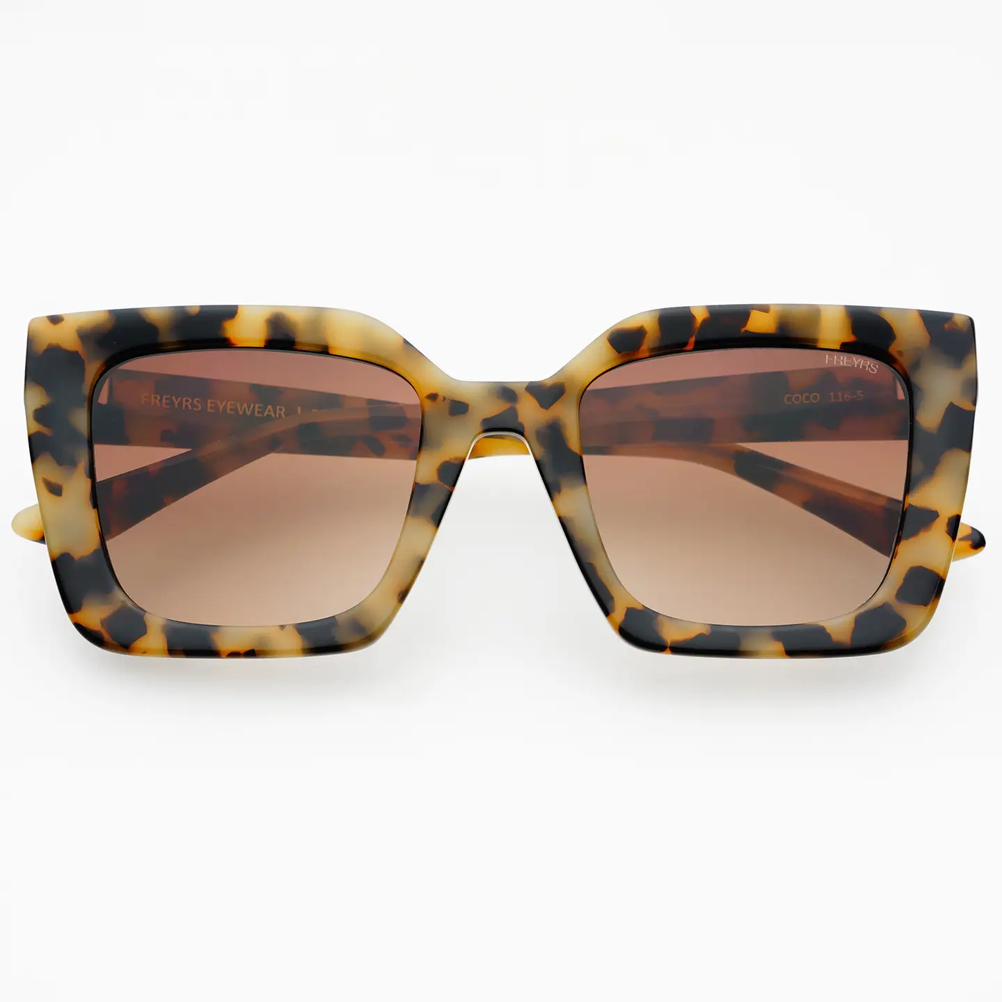 Milky Tortoise Coco Square Sunglasses