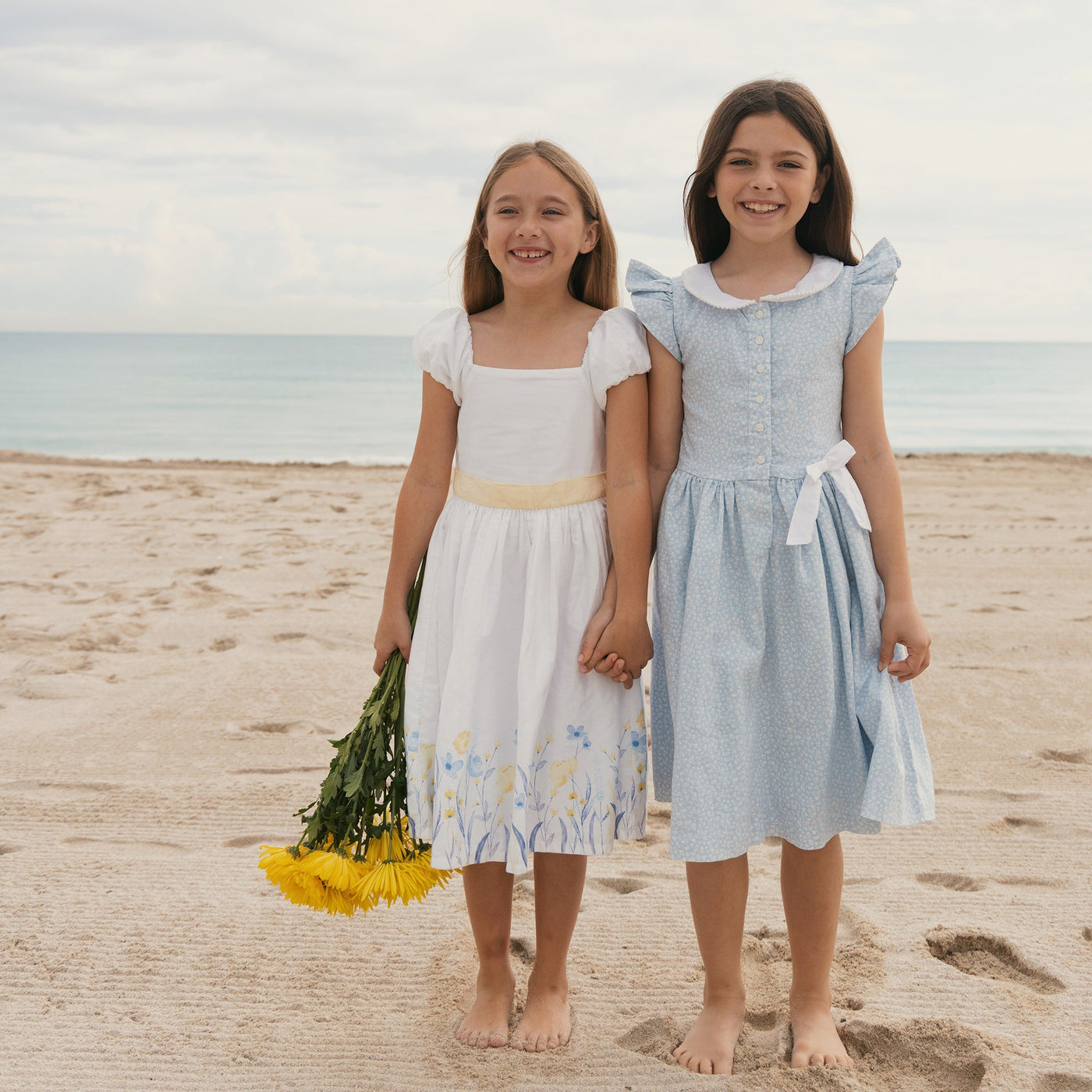Chateau Ditsy Linen Dress