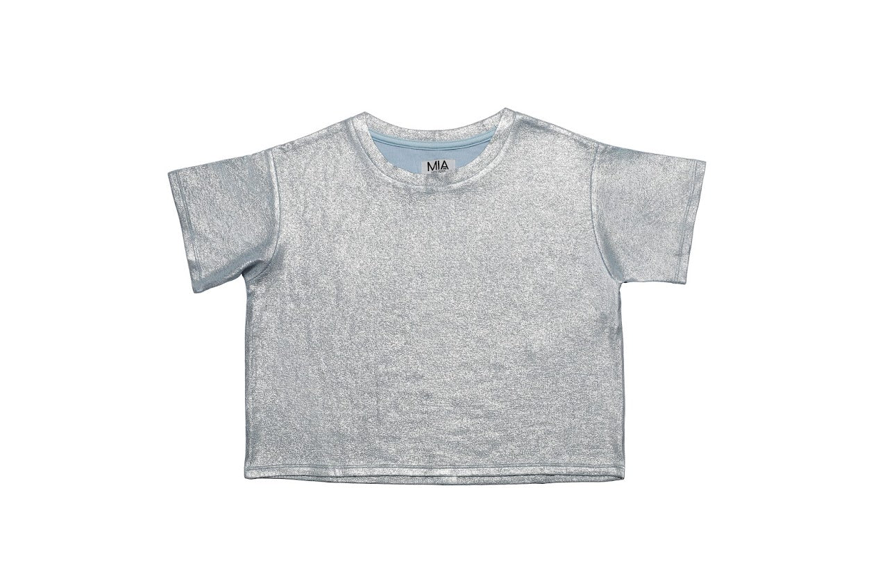 Blue Metallic Tee