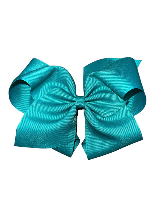 Large Blue Green Bow (HUG)