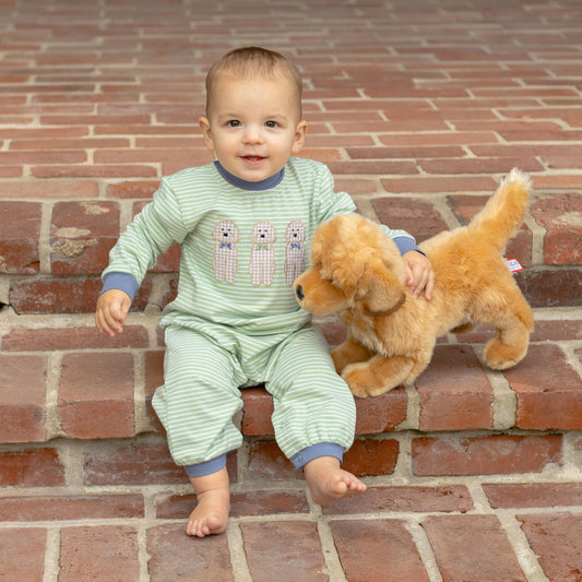 Dog Embroidery Romper