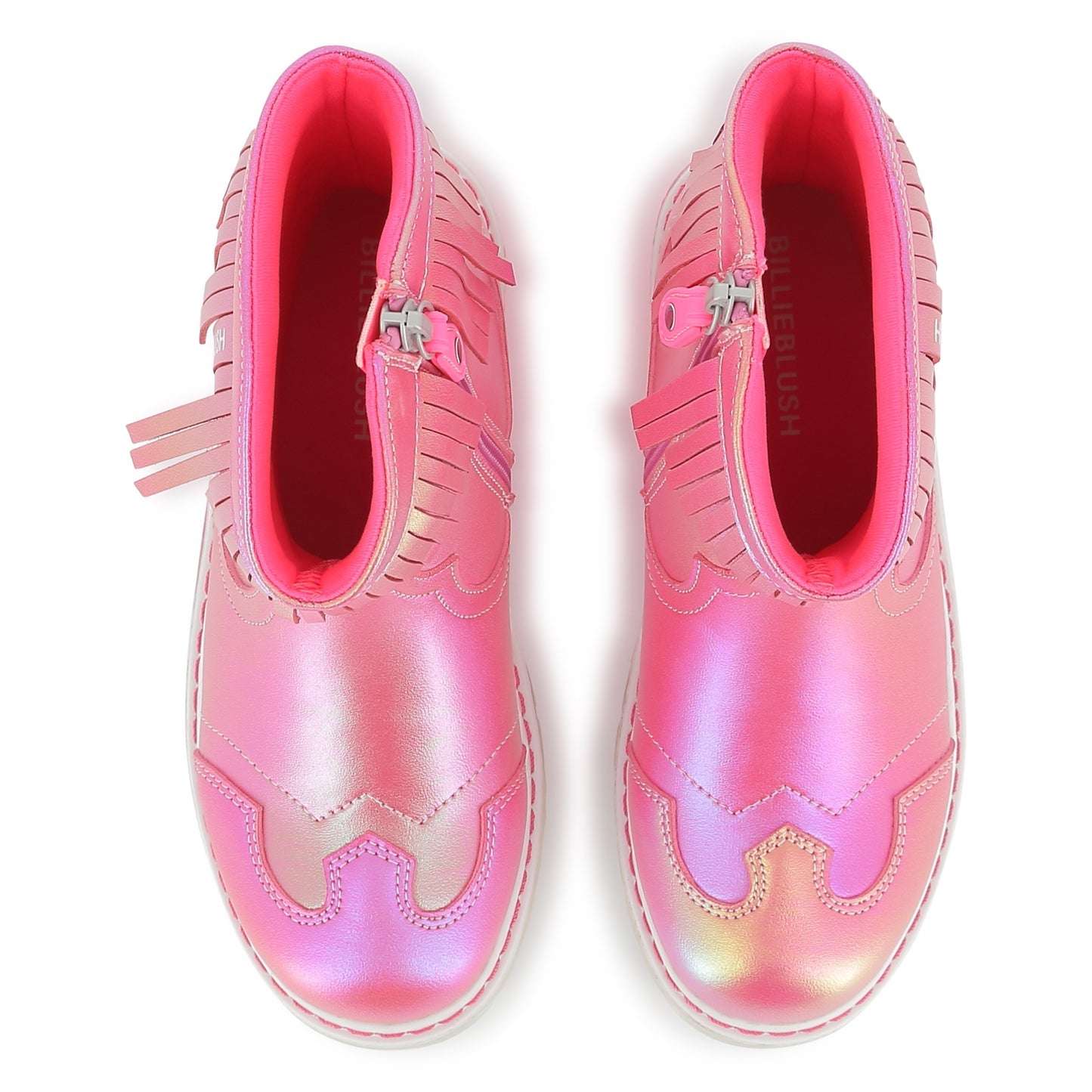 Pink Metallic Western Boots