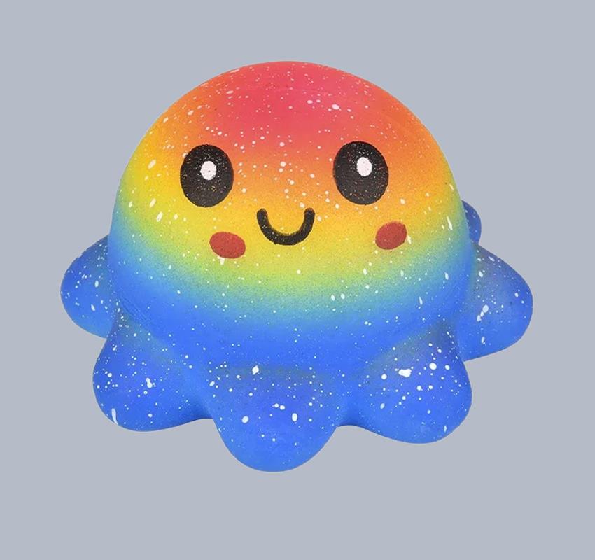 Dough Doughs Rainbow Smile Squish Octopus