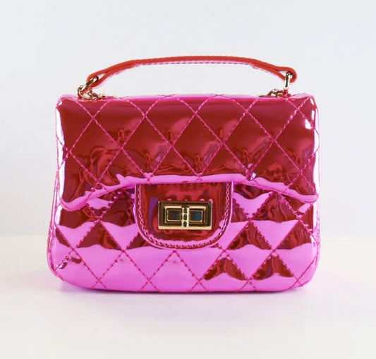 Fuchsia Metallic Purse