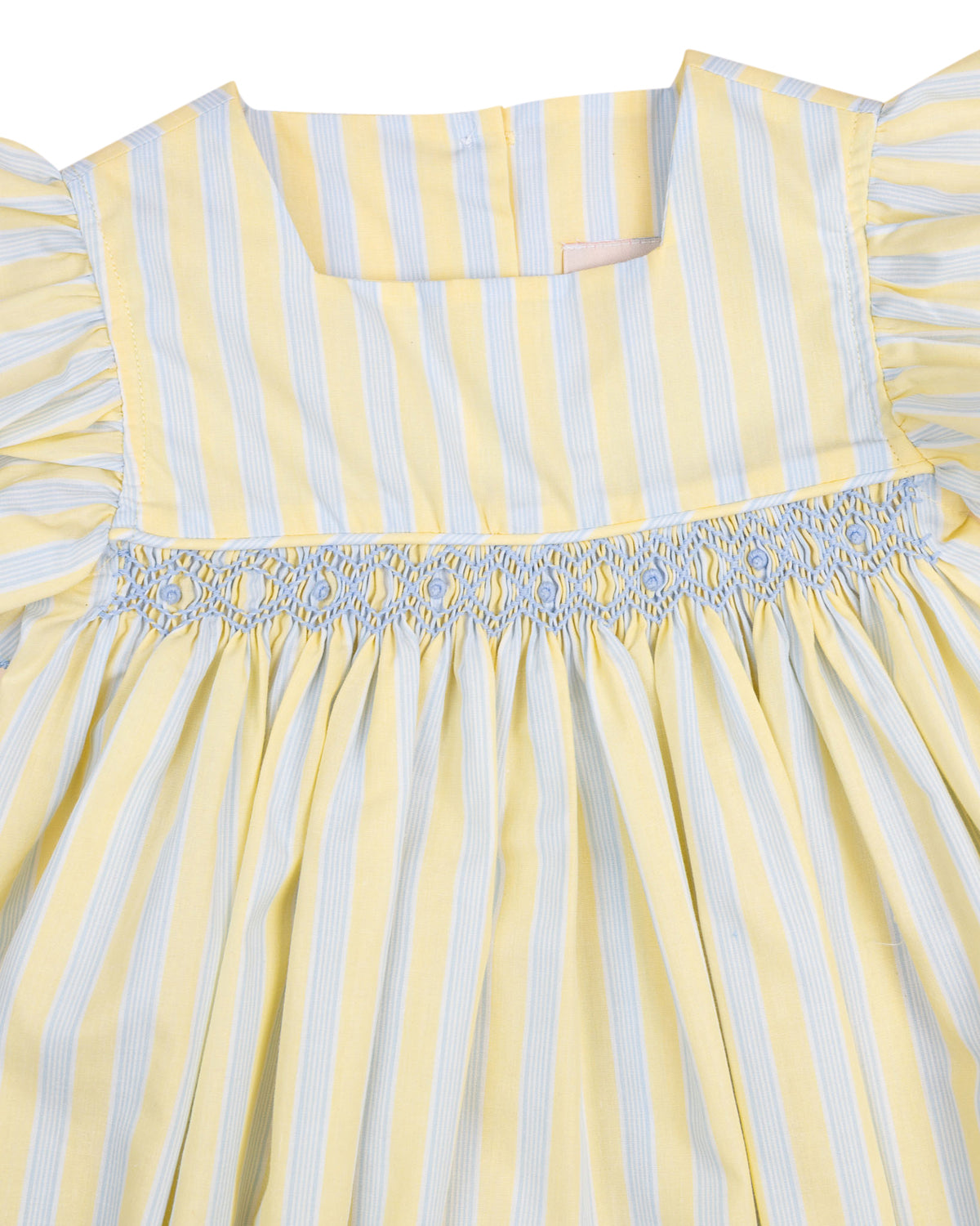 Sunshine Stripes Smocked Bubble