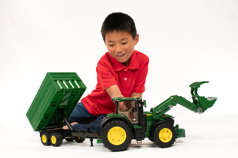 John Deere 7R 350 W/ Front Loader & Tipping Trailer