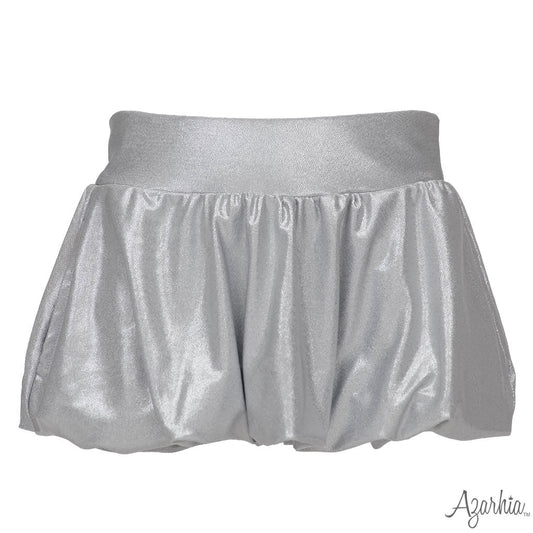 Silver Shimmer Bubble Skort
