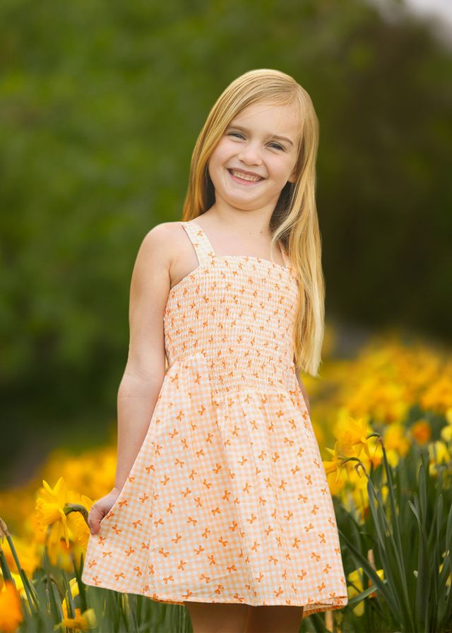 Tangerine Twirl Dress