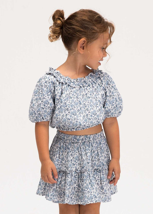 Sky Blue Floral Set