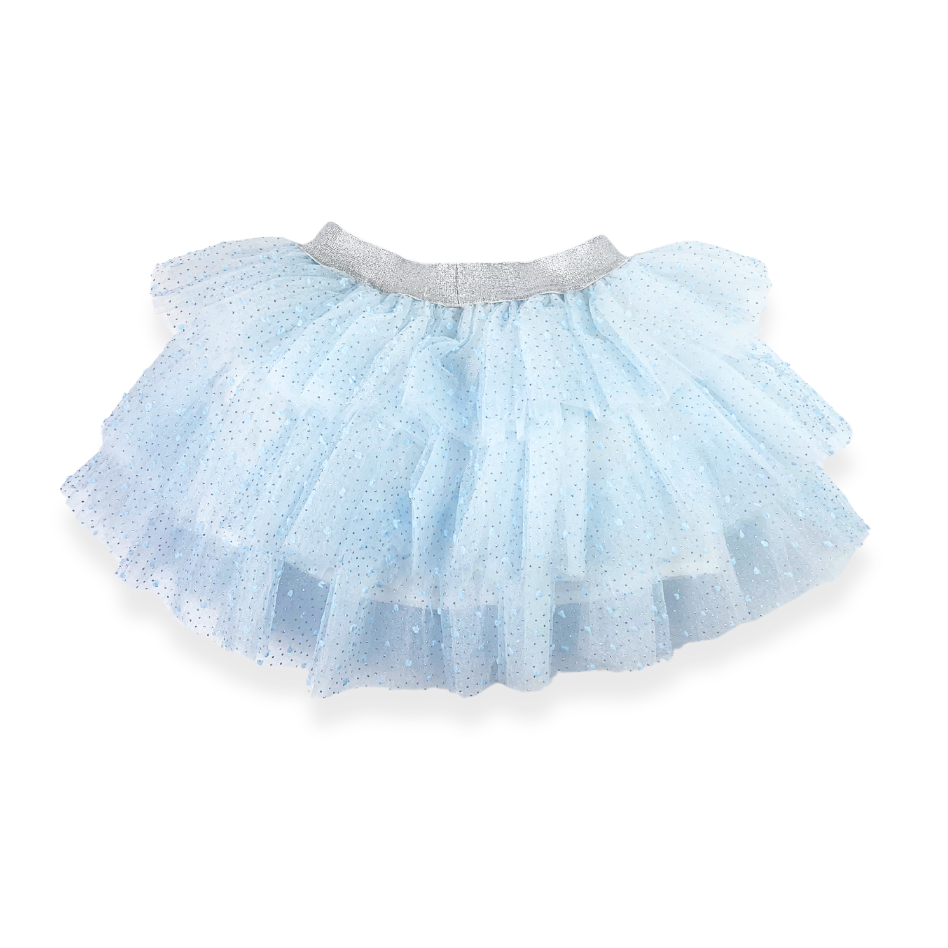 Blue Dot Mesh Tiered Tutu
