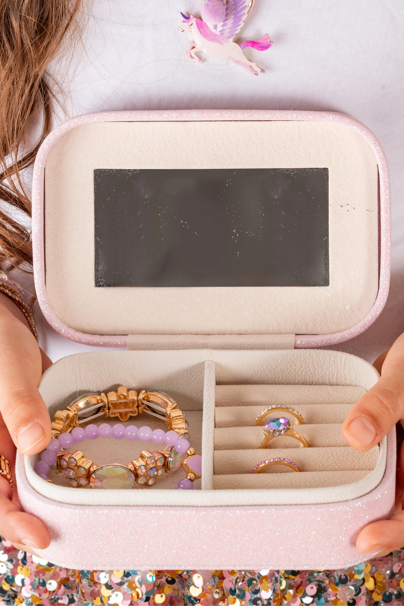 Unicorn Jewelry Box - Irridescent