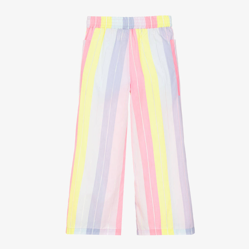 Neon Striped Wide Leg Pant