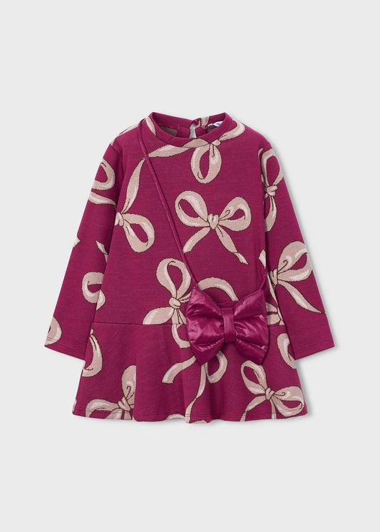 Framboise Bow Dress W/ Purse