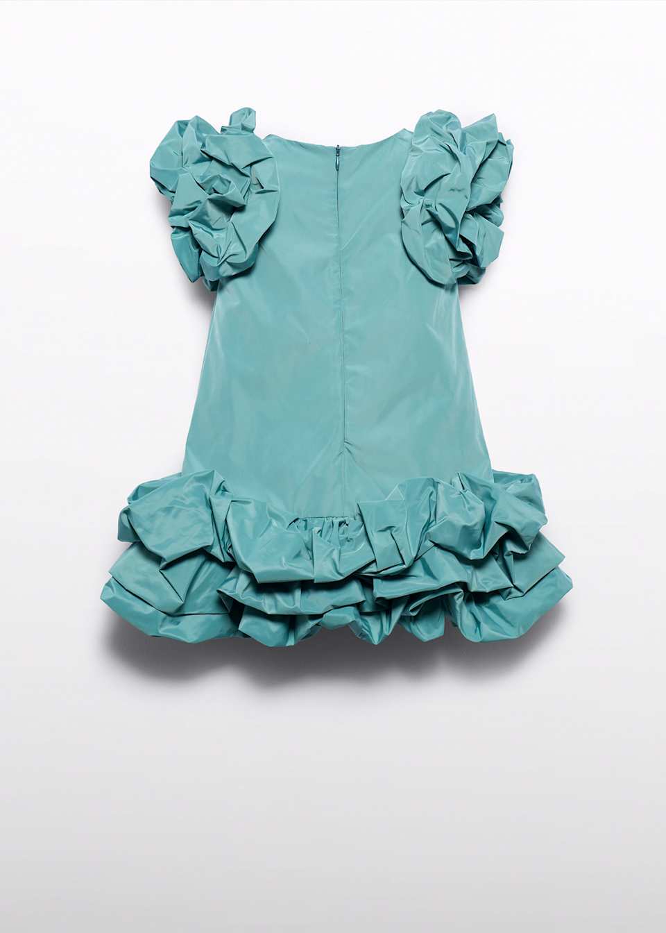 Blue Cloud Taffeta Dress