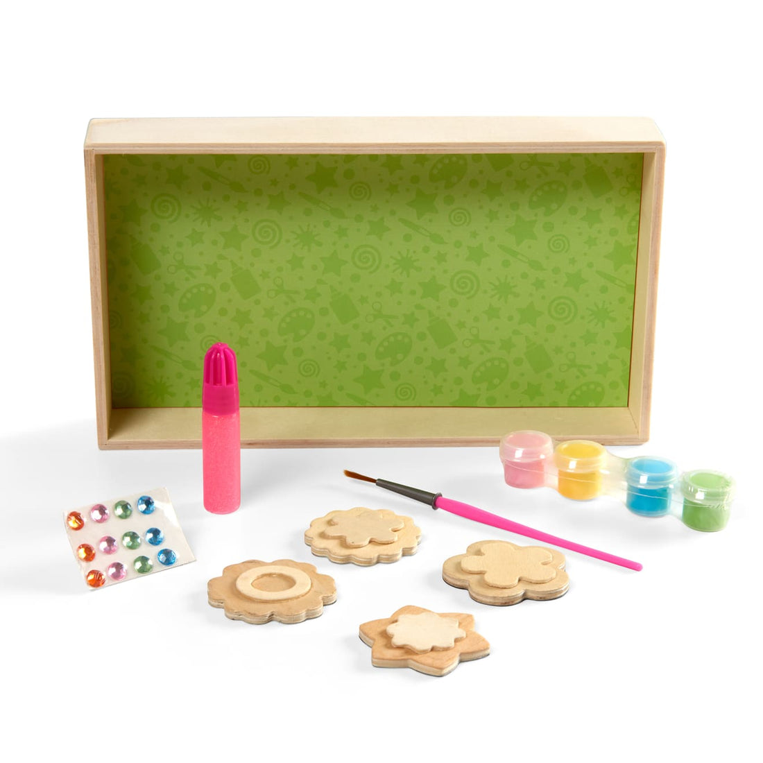 Created By Me! Wooden Flower Magnets