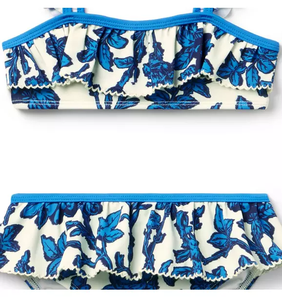 Beryl Blue Floral Swimsuit