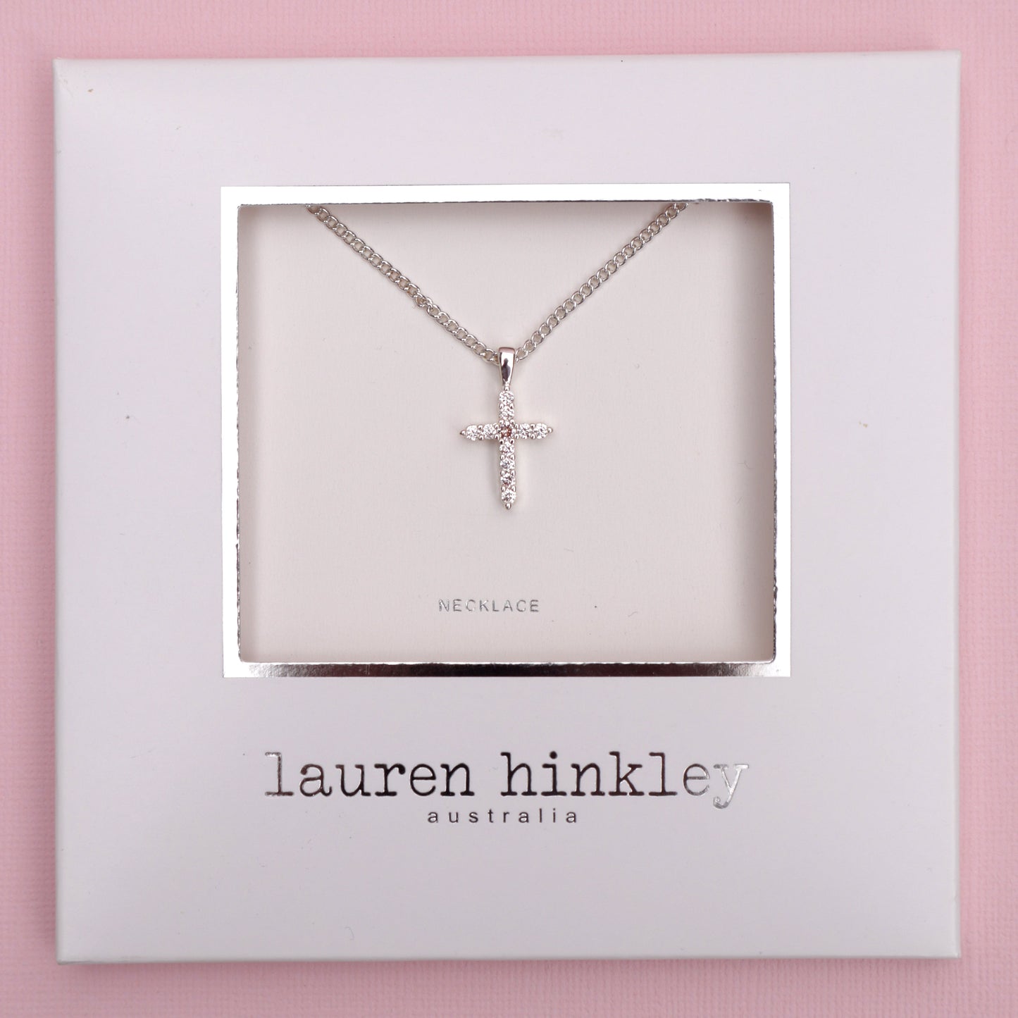 Diamante Cross Necklace