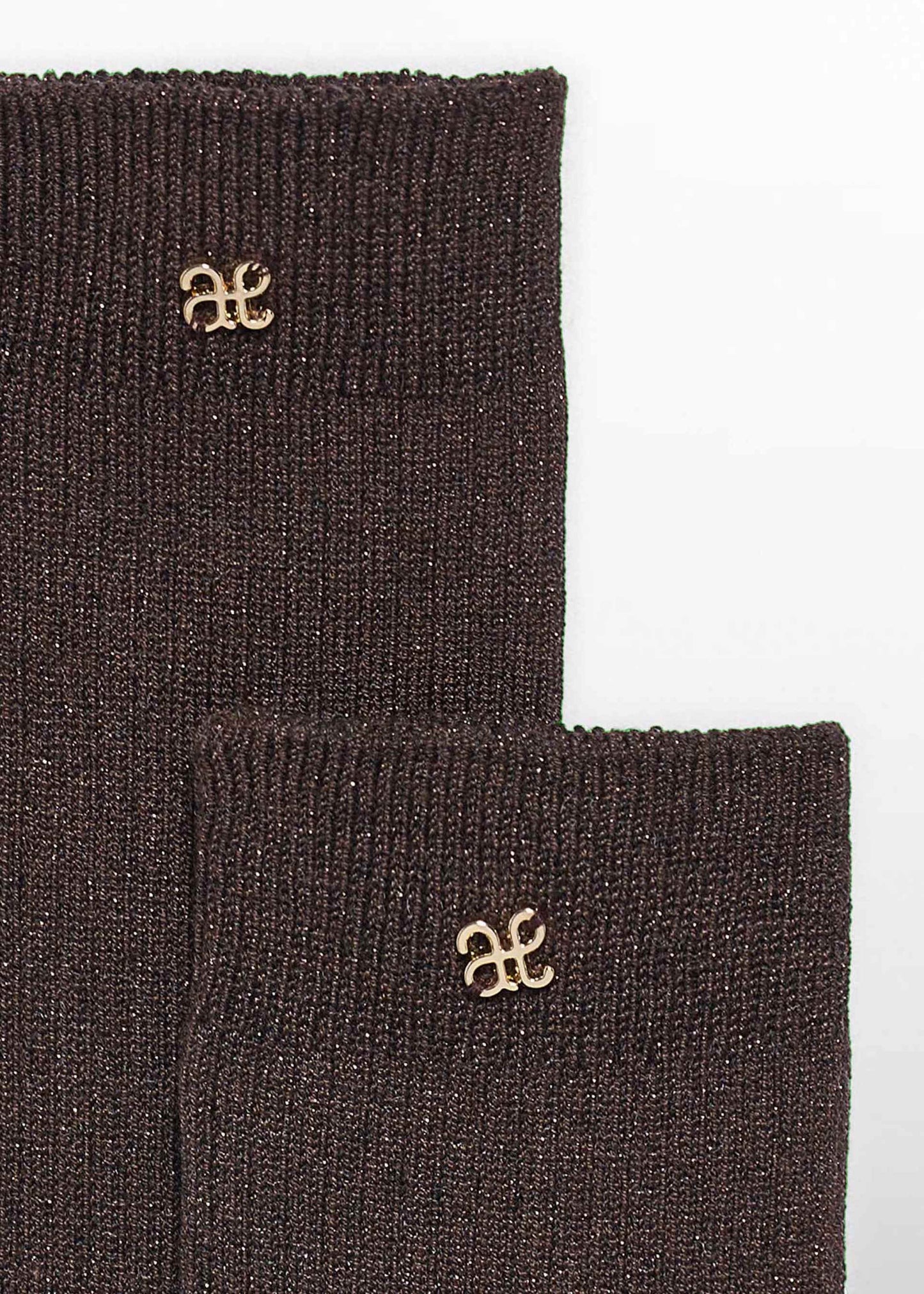 Dark Chocolate Long Ribbed Socks