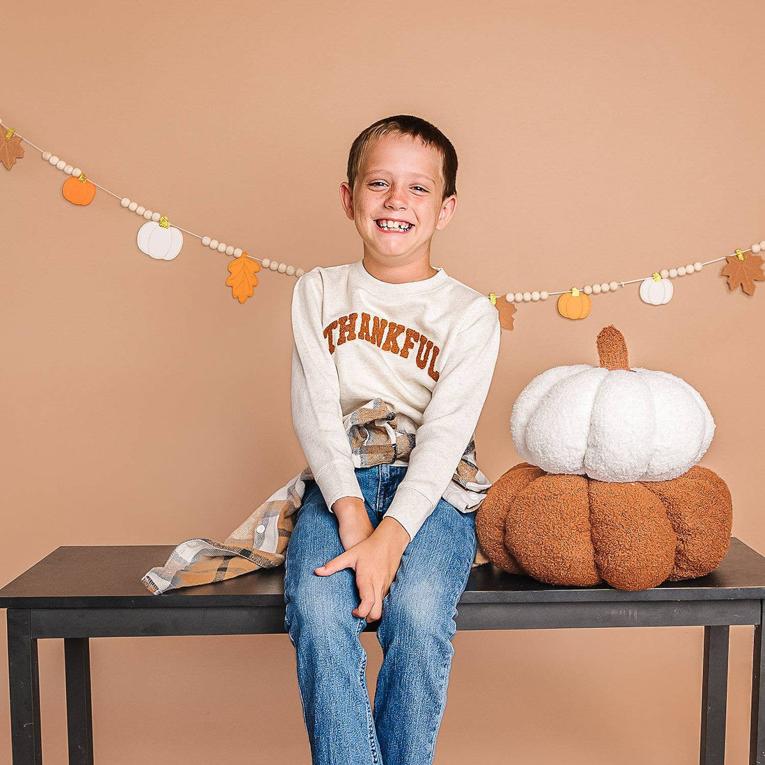 Thankful Varsity Patch Sweatshirt
