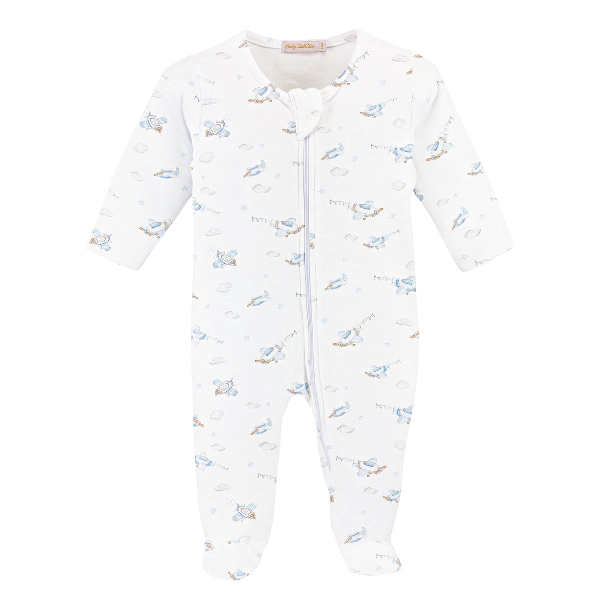 Up, Up and Away Zipped Footie