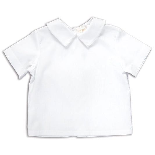 White Pointed Collar Boy Shirt