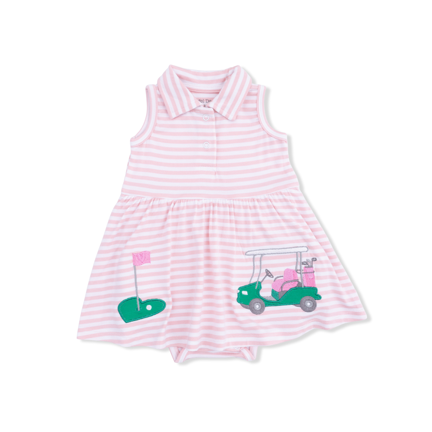 Striped Golf Polo Tennis Dress