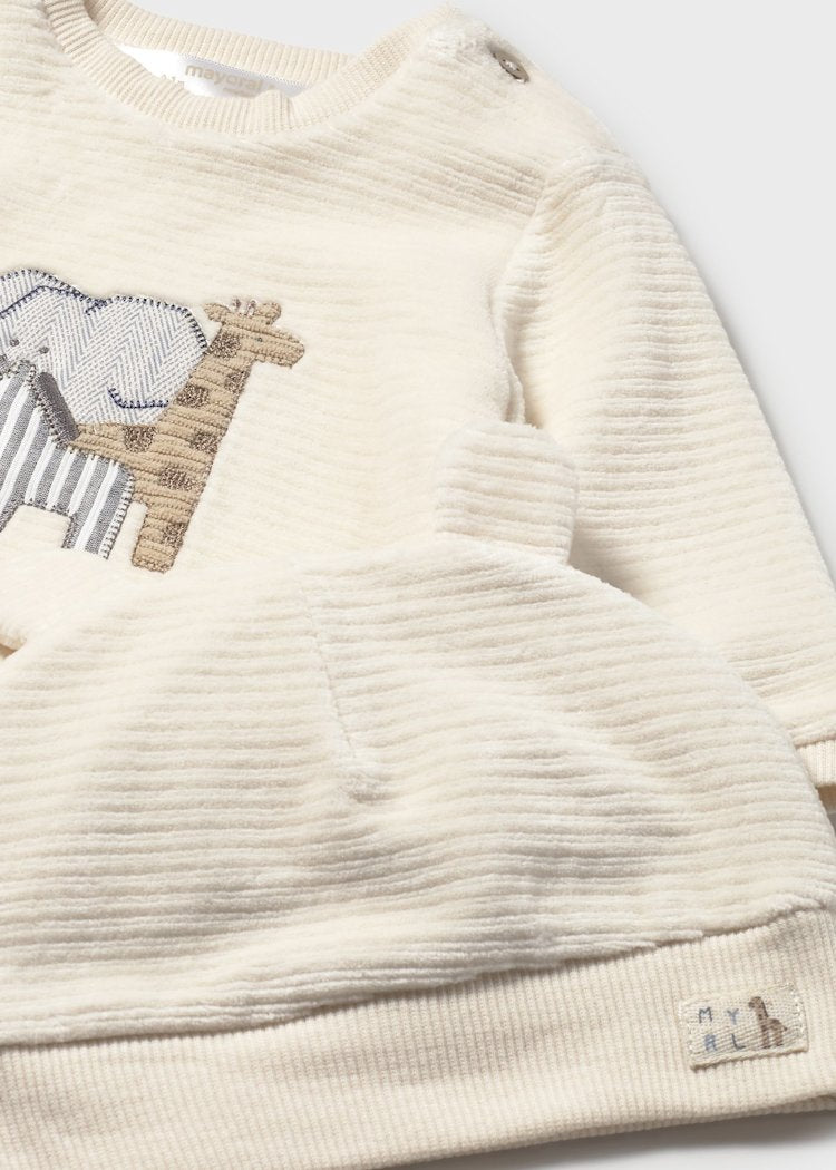 3-Piece Cream Corduroy Set