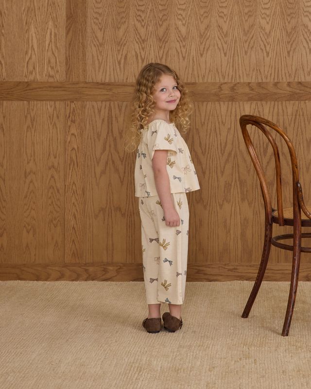 Wide Leg Pant Bows