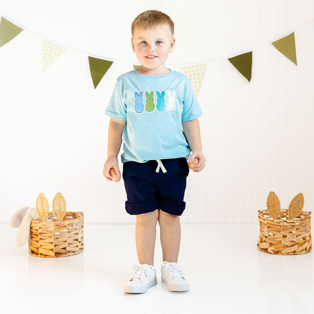 Cool Blue Peep Bunny Tee