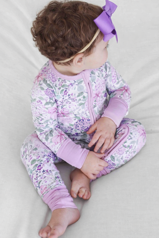 Lavender Lullaby Convertible Zip Romper
