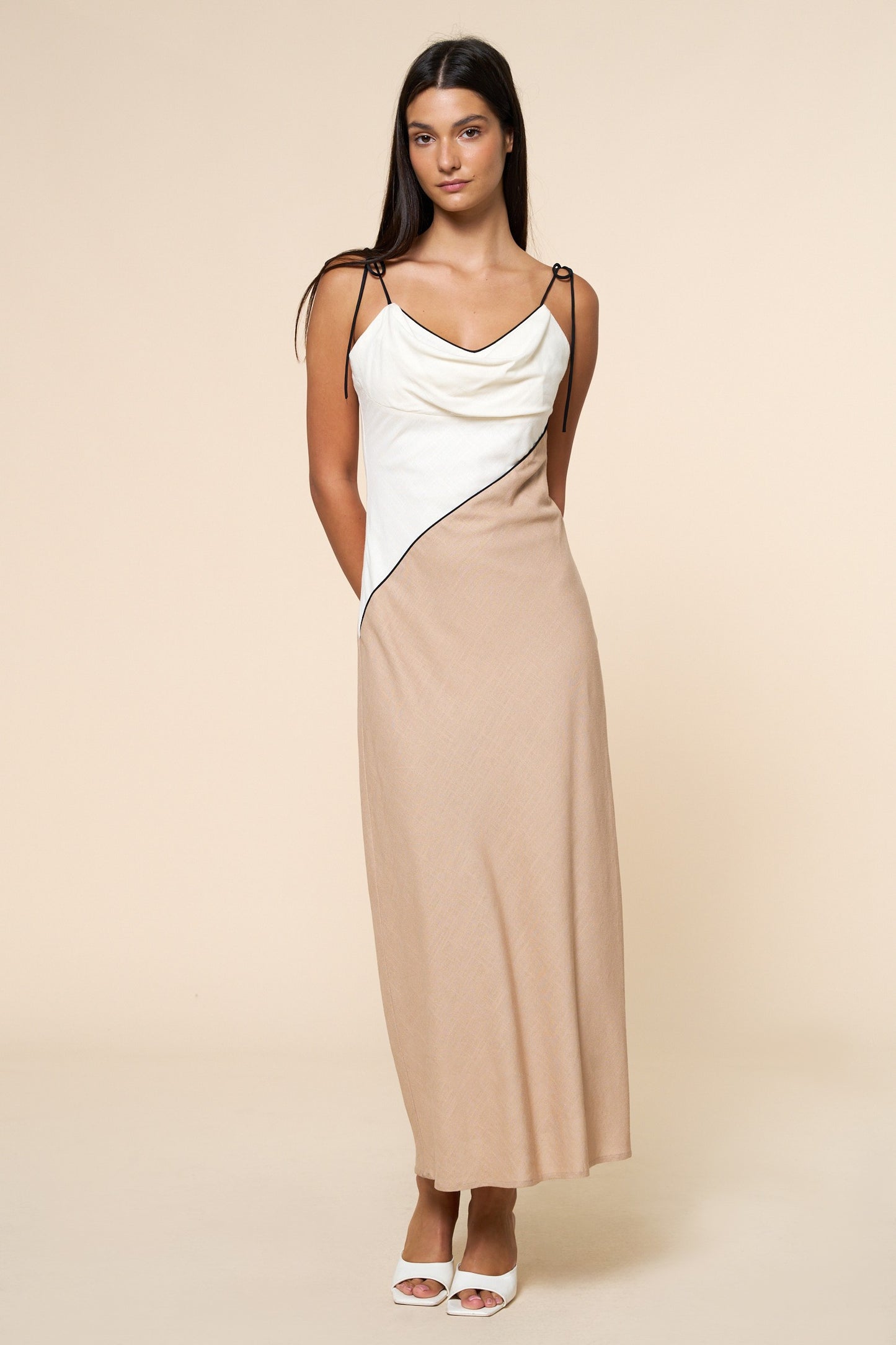 Cowl Neck Maxi Dress