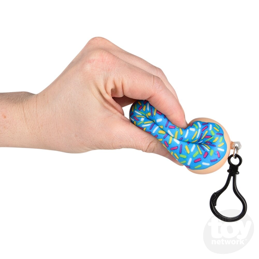 Squish Donut Keychain Clip