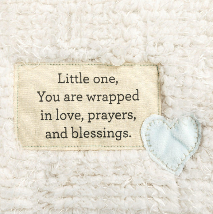 Wrapped In Prayer Blue Blanket