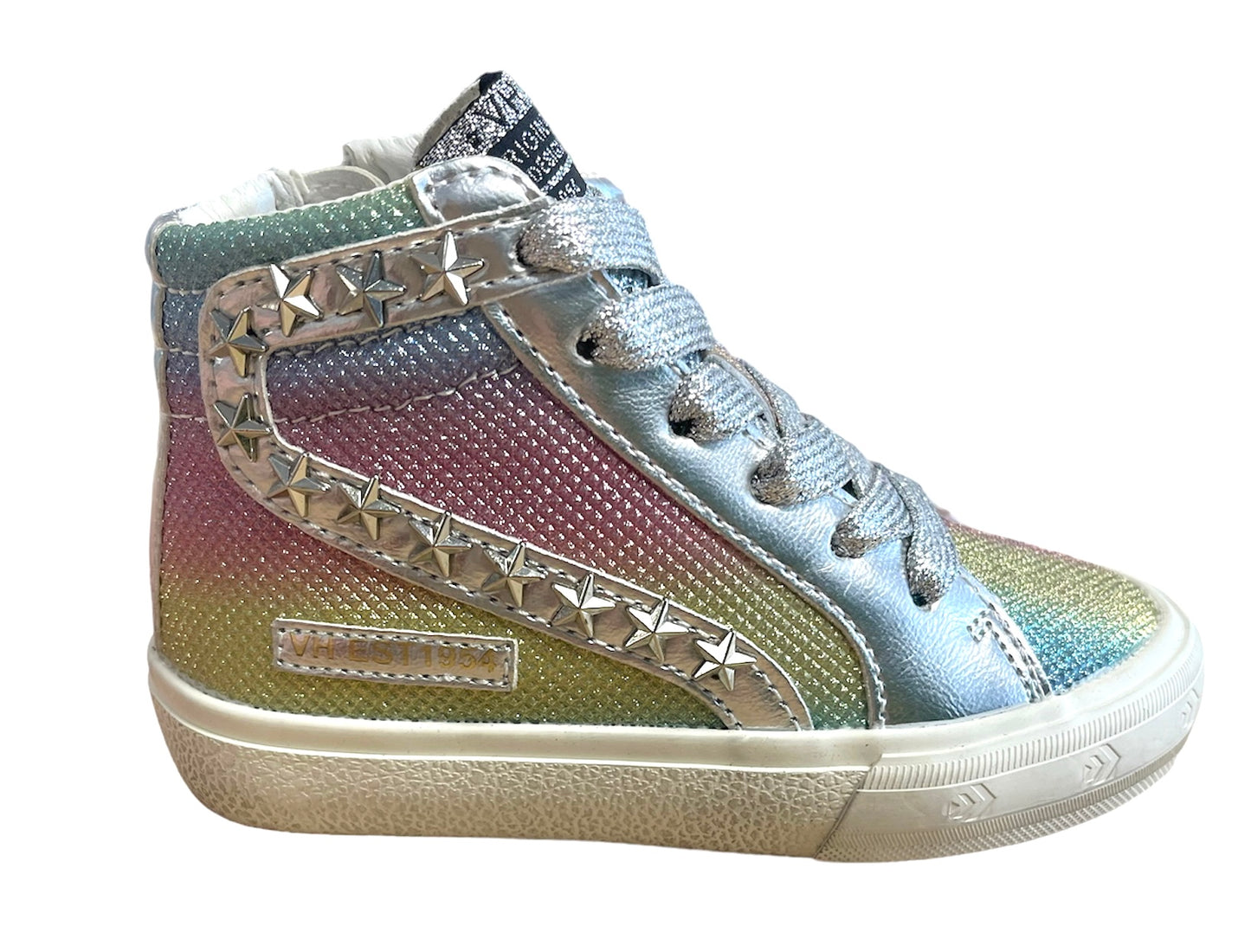 Annel Grey Rainbow High Top