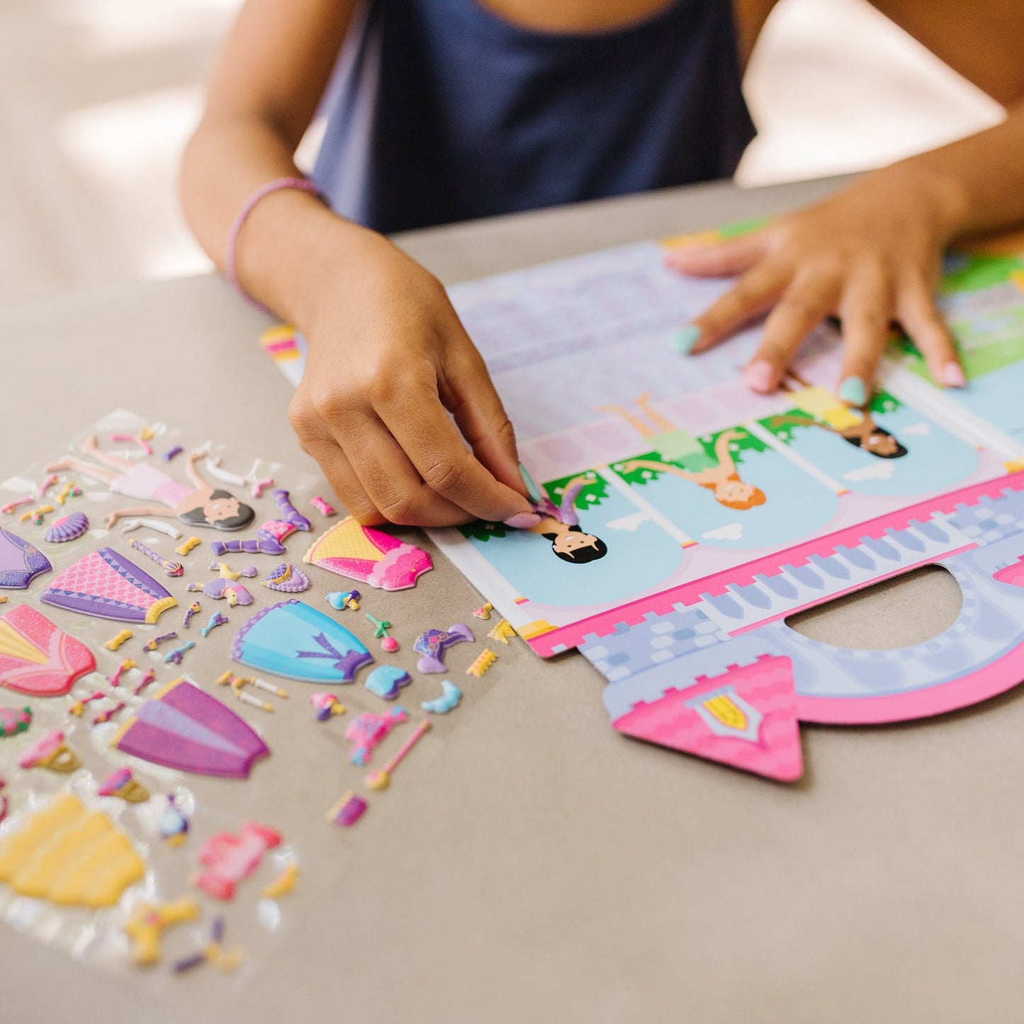 68pc Puffy Sticker Play Set - Princess