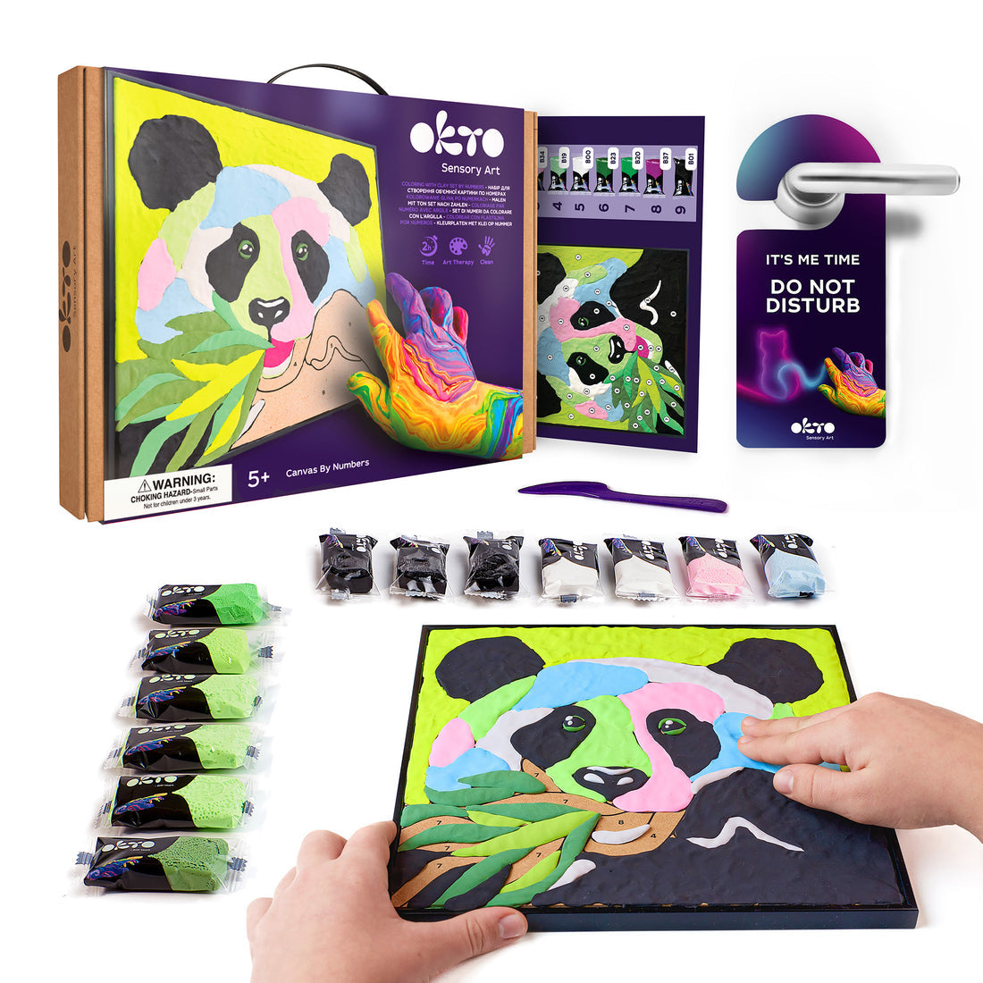 OKTO Clay-By-Numbers Kit "Panda"