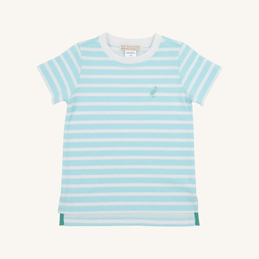 Edisto Egg Blue Stripe Carter Crewneck
