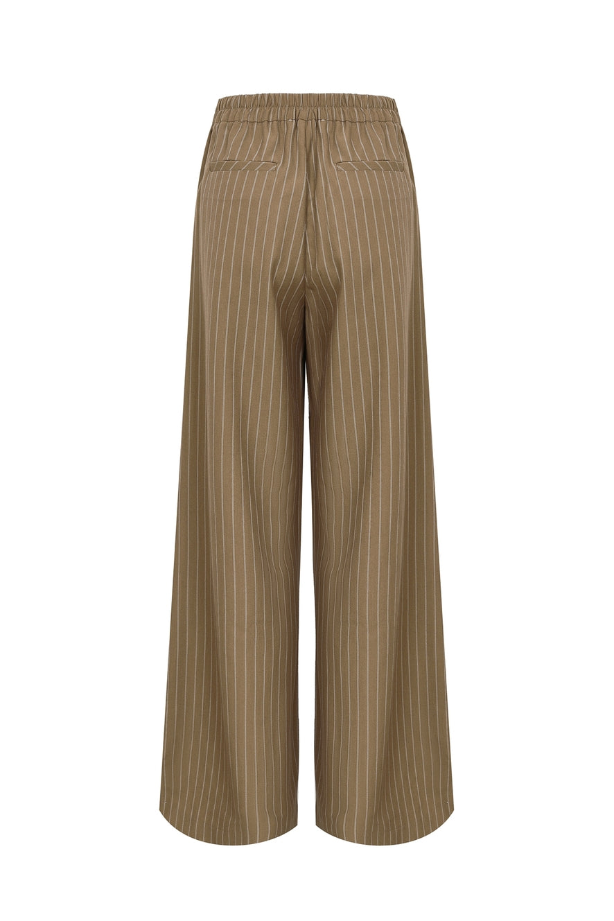 Stripe Wide Leg Pants